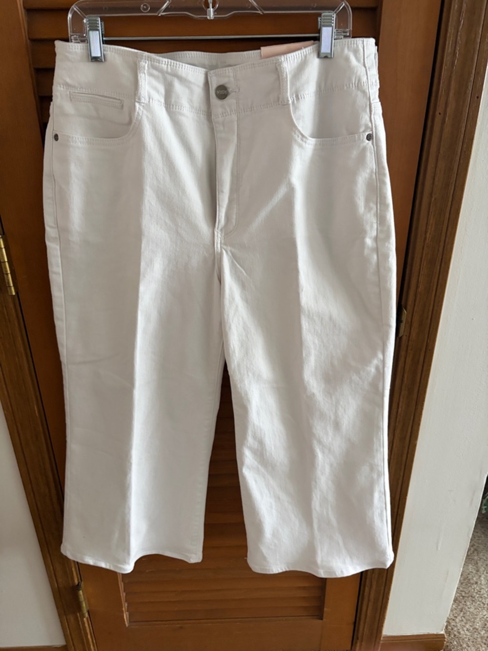 NYDJ White Cropped Ankle Jeans
